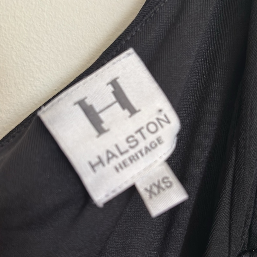 Halston Heritage Draped & Ruched One Shoulder Dress - Picture 7 of 8